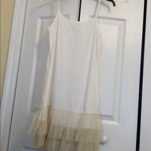 Petticoat slip with ruffle bottom